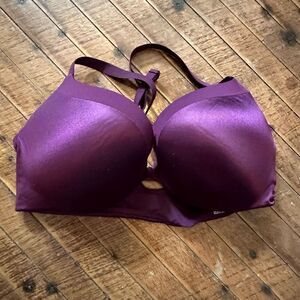 Victoria’s Secret satiny purple racerback sexy 36C bra